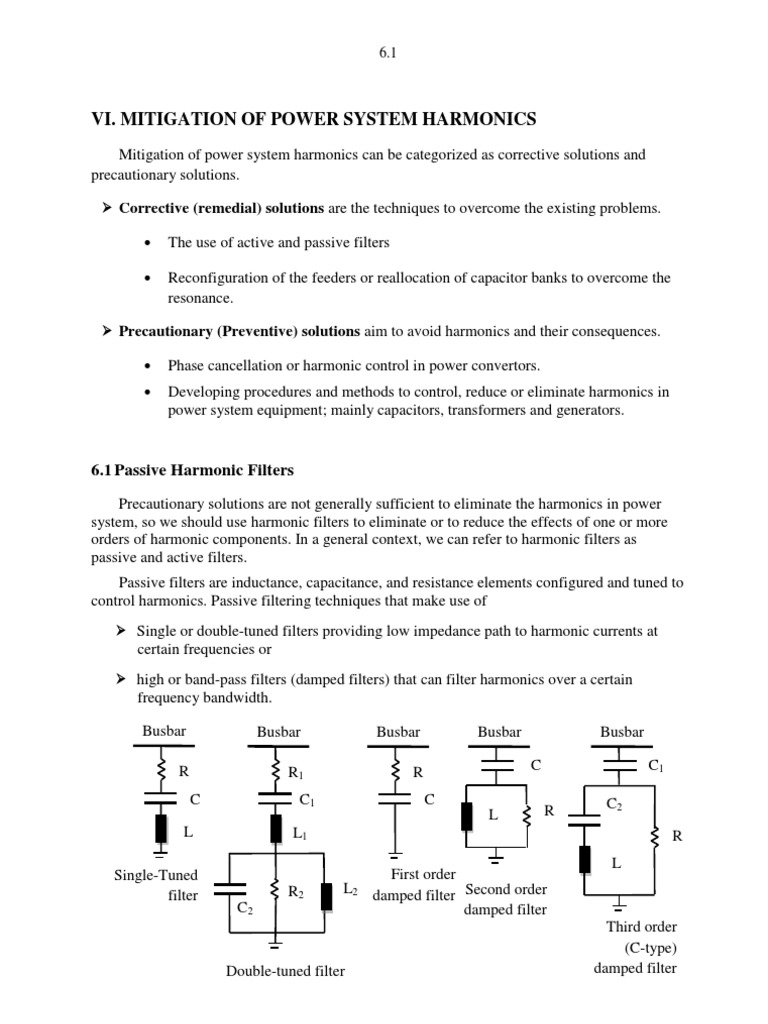 Harmonic Filter Design in Power Systems | PDF | Electronic Filter ...