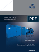 UNIBLOCK UBTD Diesel Rotary UPS from 400kVA-50MVA maximum power supply
