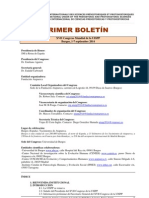 Primer Boletín XVII Congreso Mundial de la UISPP