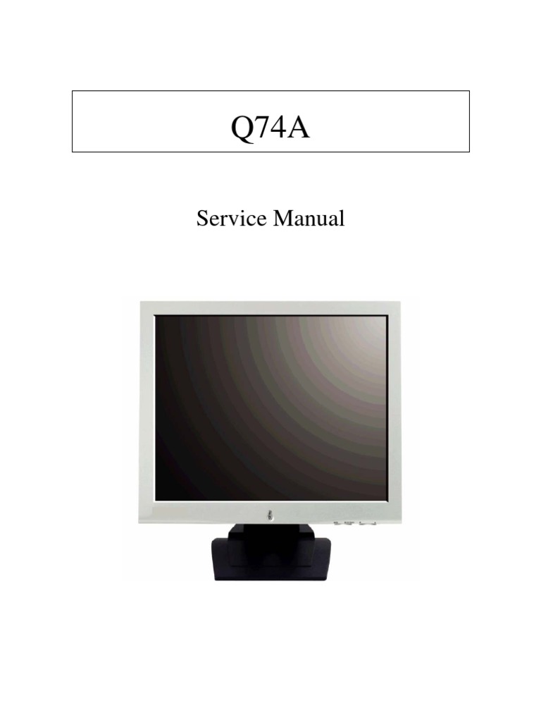 Hyundai LCD-TFT Q74A_SERVICE_MANUAL | Display Technology | Computer