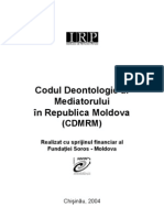 40137599 Codul Deontologic Al Mediatorului in RM 2004
