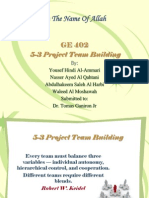 Report in Project Team Building