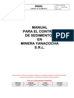 Manual Control de Sedimentos