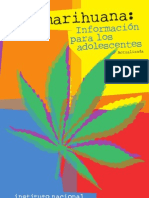 folleto marihuana para jovenes