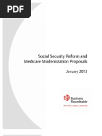 Download BRT Social Security Reform and Medicare Modernization Proposals  Jan 2013 by Business Roundtable SN120654297 doc pdf