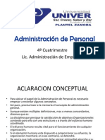 Concepto y aclaración conceptual de la administración de personal