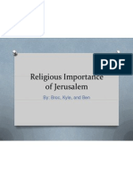 Religious Importance of Jerusalem