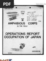 Appendix 3 to annex Charlie to Operations Report, Occupation of Japan, V Marine Amphibious Corps, THE JAPANESE PLAN FOR THE DEFENSE OF KYUSHU