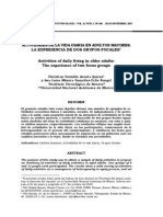 Actividades de La Vida Diaria en Am Experiencia de Dos Grupos Focales