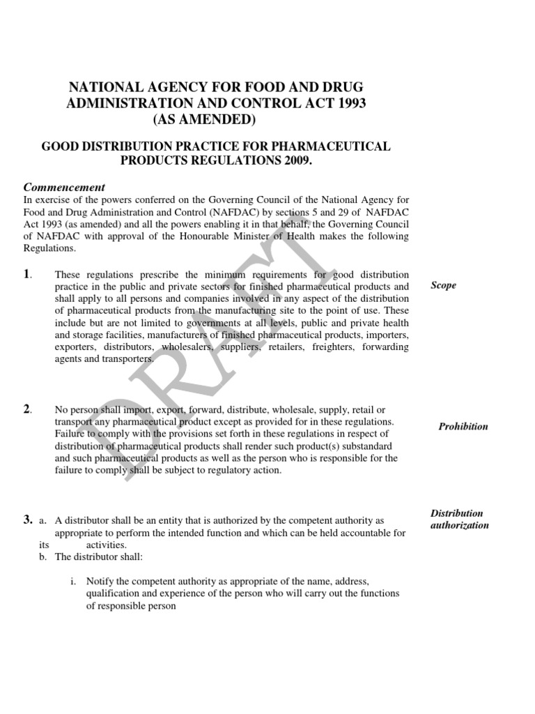 Good Distribution Practice Regulations | Packaging And Labeling | Warehouse