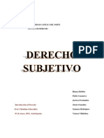 Derecho Subjetivo