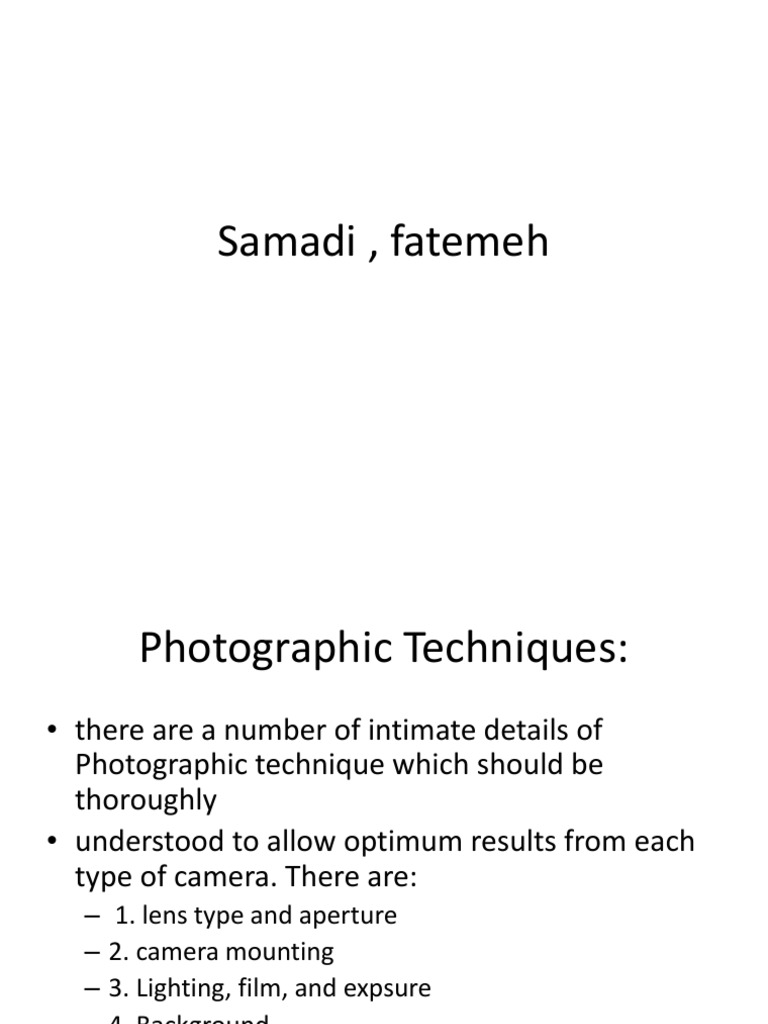 Photographic Techniques in Dentistry | PDF | Aperture | Tripod ...