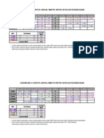 Cadangan Jadual Waktu Pet1 2009