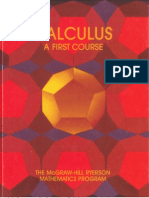 Calculus A First Course - Chapter 1