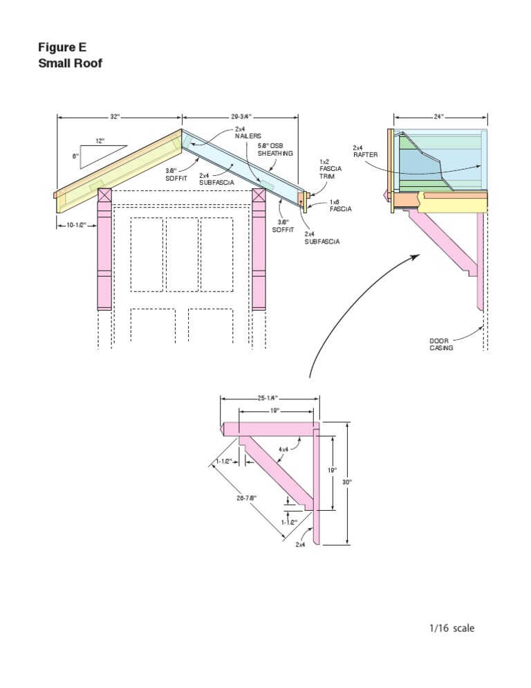 2x4 Rafter Details for Shed Roof | PDF | Architectural Design ...