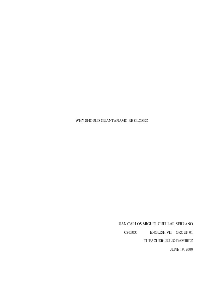 guantanamo bay essay