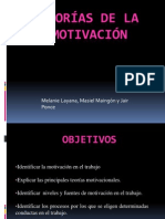 Teorias de La Motivación Laboral