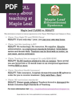 Download Maple Leaf Informational Flyer by MapleLeafTeachers SN120761534 doc pdf