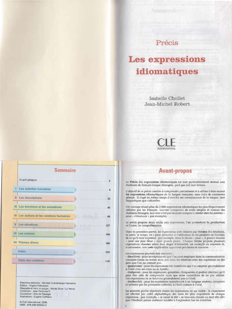 franceza les expressions idiomatiques pdf