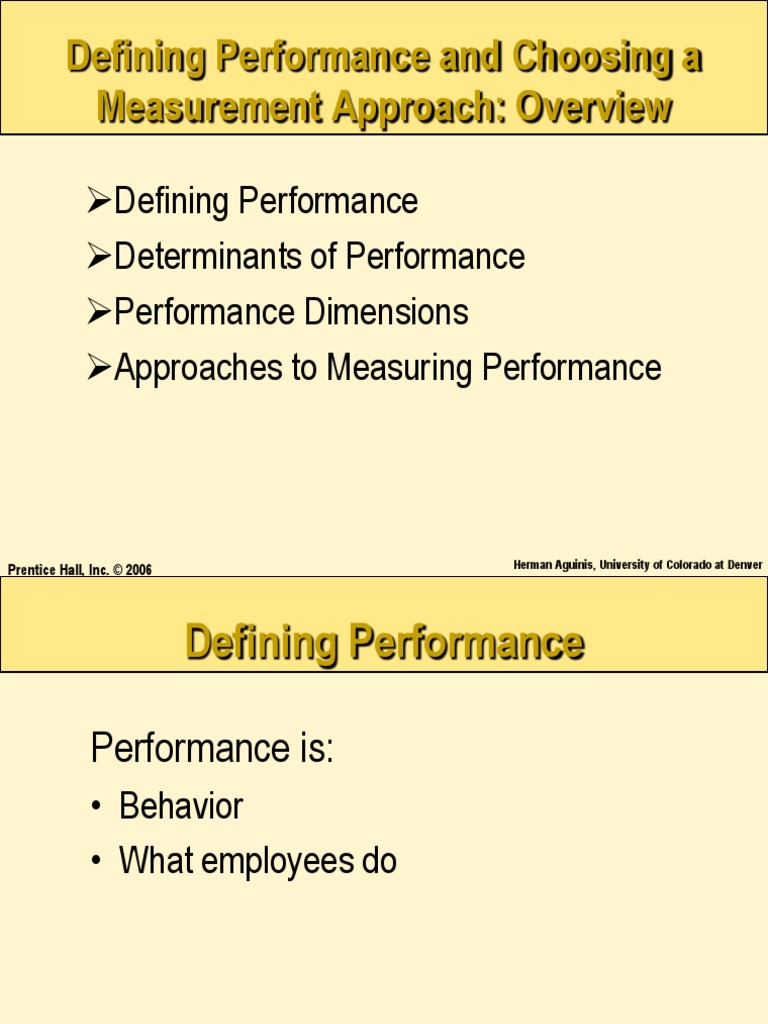 Performance Management (Chapter 04) | PDF | Behavior | Psychological ...