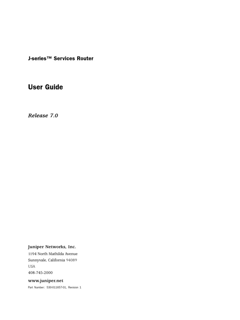 J Series User Guide 70 PDF | PDF