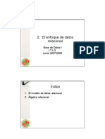 Álgebra Relacional - Base de Datos