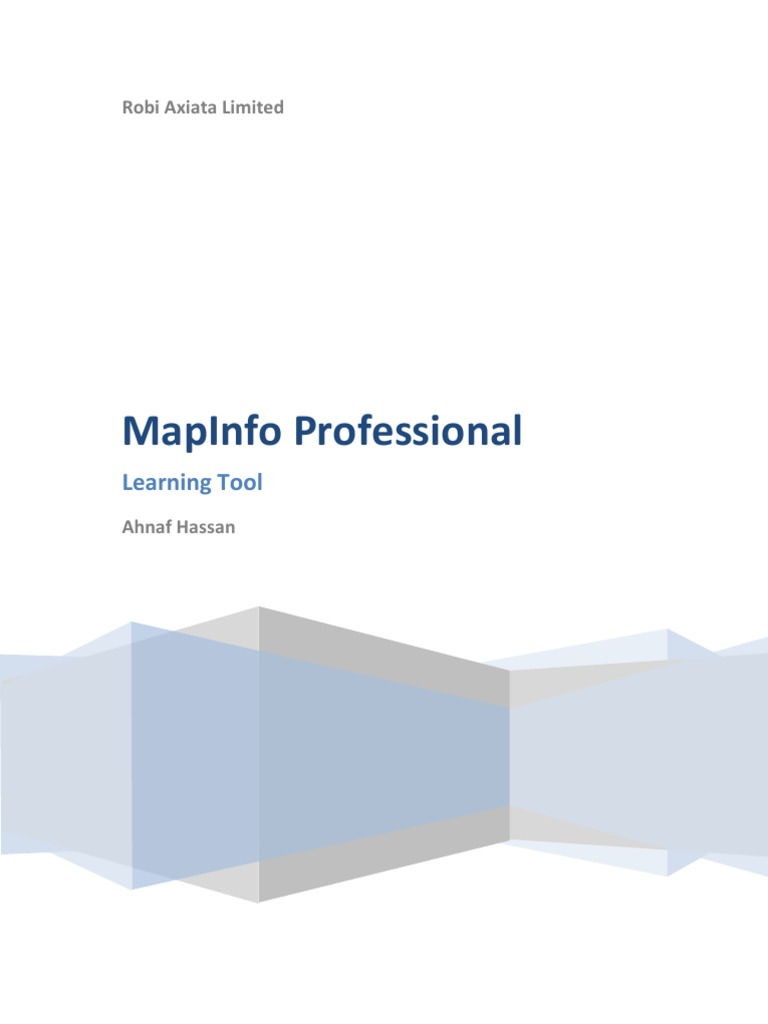 MapInfo Professional User Guide | PDF | Chart | Cartesian Coordinate System
