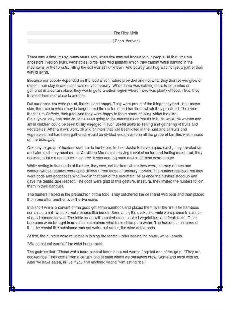 Rice Myth PDF Rice Hunting