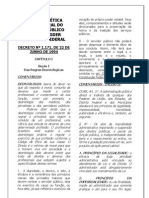 CÓDIGO DE ÉTICA PROFISSIONAL DO SERVIDOR PÚBLICO CIVIL DO PODER
EXECUTIVO FEDERAL