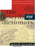 The Describers Dictionary