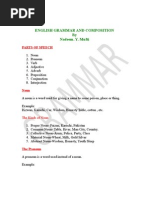 Download English Grammar and Composition-Parts of Speech by nymufti SN12079354 doc pdf