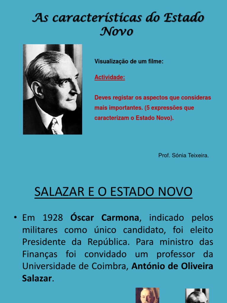 Nesse Documento Oficial à época Do Estado Novo