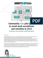 Community Care Recruitment Guide 2013