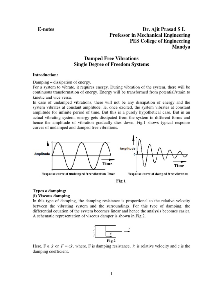 Vibration Question | PDF | Teaching Methods & Materials | Science ...