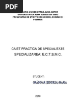 Caiet Practica ECTSMC - Maria Sendrea