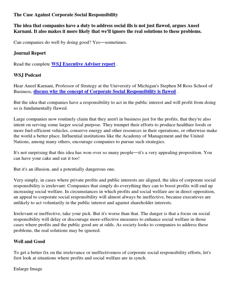 Fiji Water PDF Corporate Social Responsibility Self Control