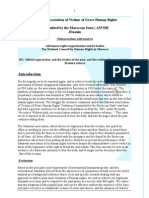 Memorandum Sahrawi Association of Victims of Grave Human Rights 
