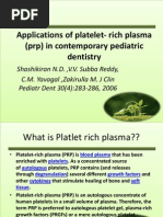 Download Applications of Platelet- Rich Plasma Prp by Pawan Raj SN120801080 doc pdf
