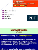 Violation of Assumptions of CLR Model:: Multicollinearity