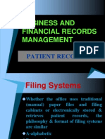 Business and Financial Records Management - Midterm