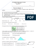 Teste 7º Ano