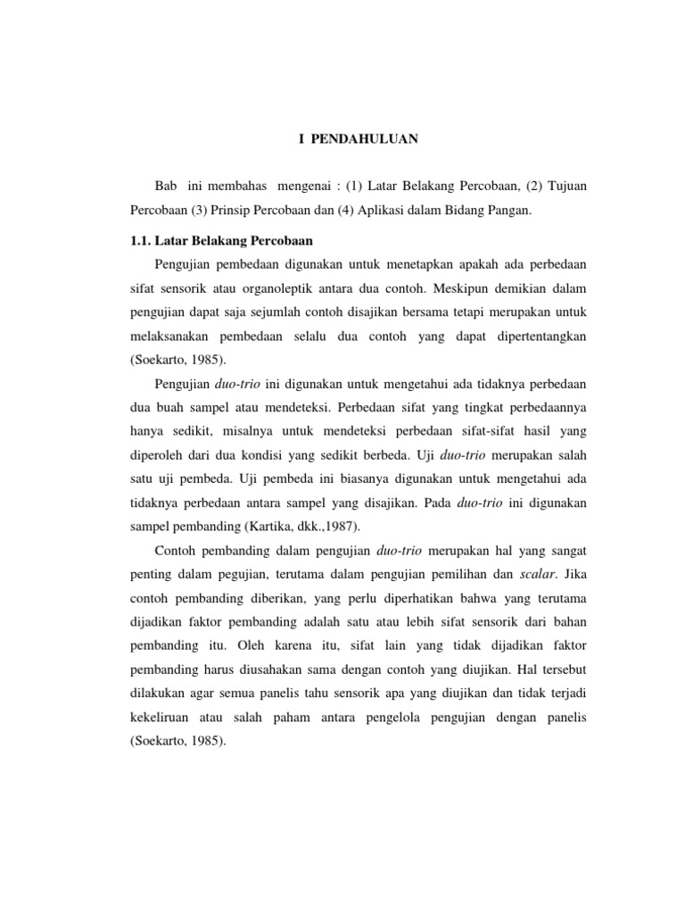 Uji Duo Trio-Praktikum Uji Inderawi | PDF | Sains & Matematika