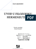 Žan Grozden "Uvod u Filozofsku Hermeneutiku"