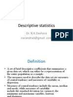 descriptive statistics