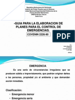 Guía elaboración planes emergencia