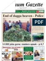 End of Dagga Heaven - Police: Platinum Gazette