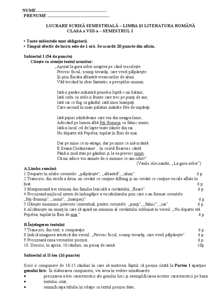 Singuratic Recorder Relaxare La Gura Sobei De Vasile Alecsandri Ro Geo Ro