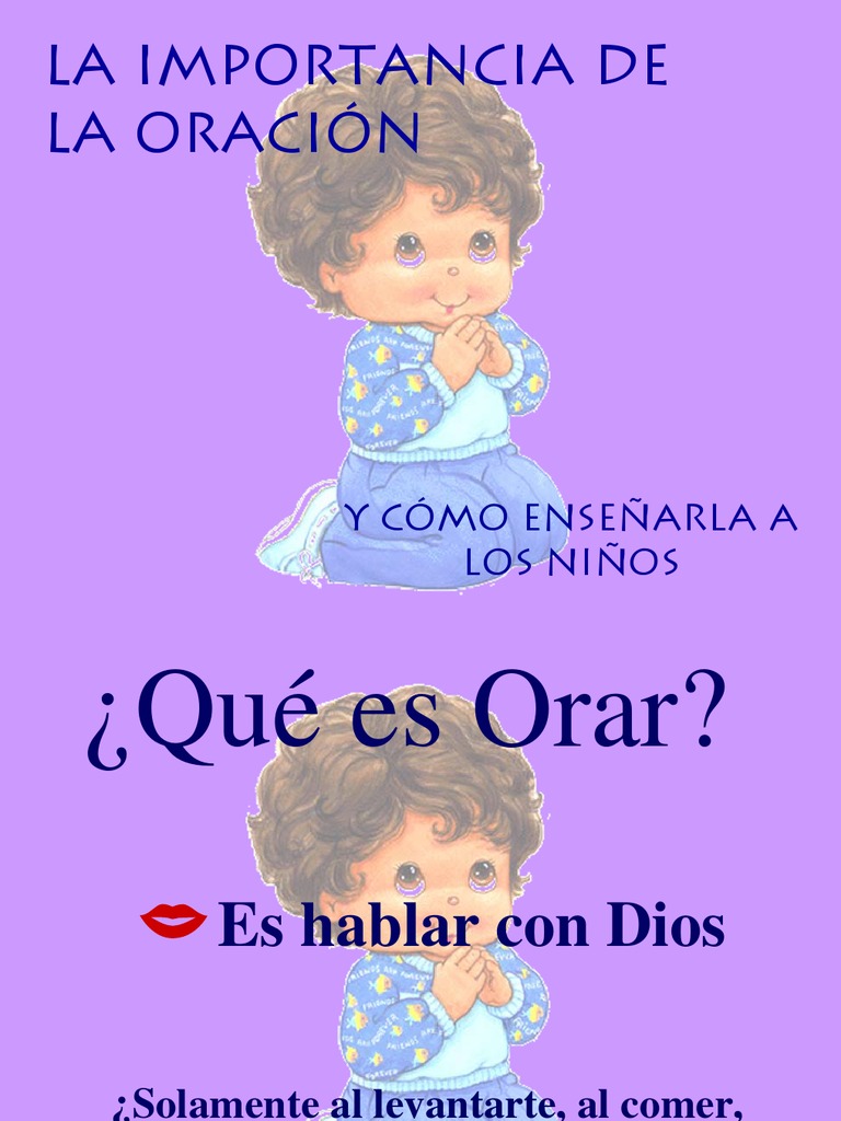Enseñando A Los Niños y Niñas A Orar | PDF | Oración | Aprendizaje