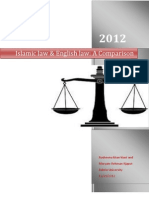 Islamic Law & English Law: A Comparison: Rosheena Khan Kiani and Maryam Rehman Rjaput Bahria University 12/21/2012