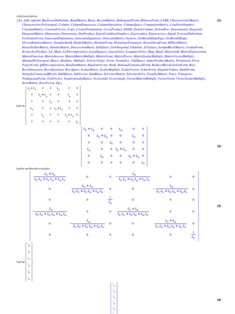 DFIM Matrix Operations Overview | PDF